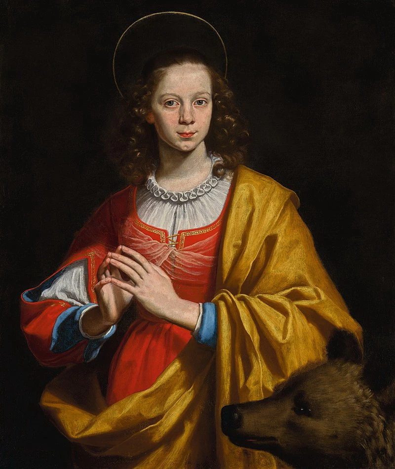 Ritratto di Margherita Galli come santa Margherita